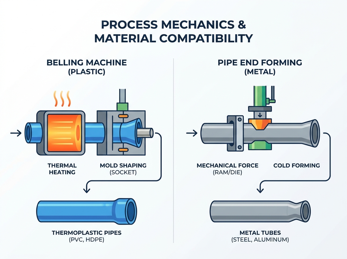 Belling Machine vs Pipe End Forming Comparison